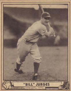 1940 Play Ball #89 Billy Jurges Front