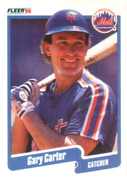 1990 Fleer #199 Gary Carter Front