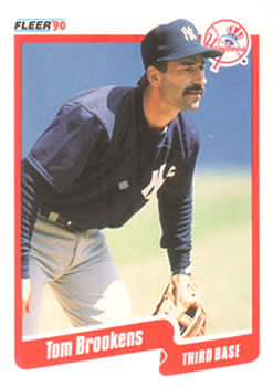 1990 Fleer #439 Tom Brookens Front