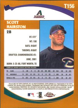 2002 Topps Traded & Rookies - Chrome #T156 Scott Hairston Back