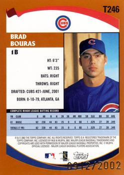 2002 Topps Traded & Rookies - Gold #T246 Brad Bouras  Back