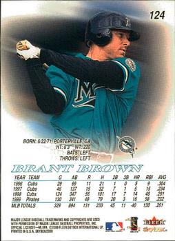 2000 SkyBox #124 Brant Brown Back