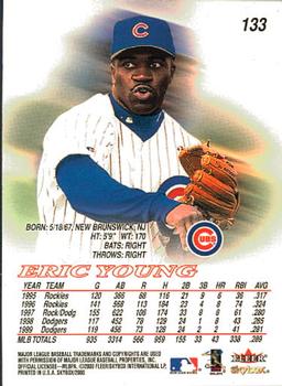 2000 SkyBox #133 Eric Young Back