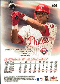 2000 SkyBox #199 Bobby Abreu Back