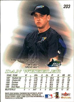 2000 SkyBox #203 Dan Wheeler Back