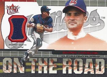2002 Ultra - On the Road Game Jersey #NNO Omar Vizquel  Front