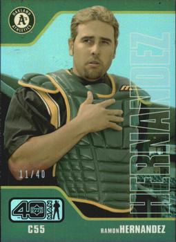 2002 Upper Deck 40-Man - Electric Rainbow #39 Ramon Hernandez  Front