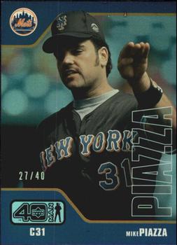 2002 Upper Deck 40-Man - Electric Rainbow #813 Mike Piazza  Front