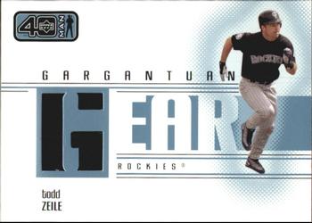 2002 Upper Deck 40-Man - Gargantuan Gear #G-TZ Todd Zeile  Front