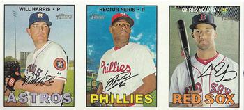 2016 Topps Heritage - 1967 Ad Panels #NNO Will Harris / Hector Neris / Chris Young Front