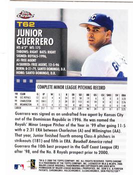 2000 Topps Chrome Traded & Rookies #T62 Junior Guerrero Back