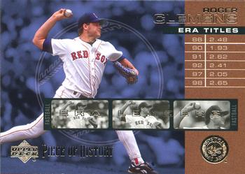 2002 Upper Deck Piece of History - ERA Leaders #E9 Roger Clemens  Front