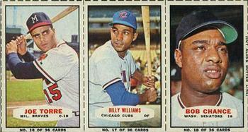 1965 Bazooka - Panels #16-18 Joe Torre / Billy Williams / Bob Chance Front