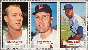 1965 Bazooka - Panels #34-36 Al Kaline / Ken Boyer / Tommy Davis Front