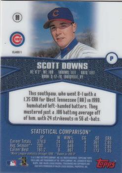 2000 Topps Gold Label #99 Scott Downs Back