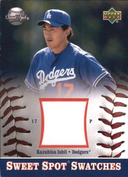 2002 Upper Deck Sweet Spot - Swatches #S-KI Kazuhisa Ishii  Front