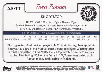 2016 Topps Archives Snapshots #AS-TT Trea Turner Back