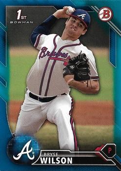 2016 Bowman Draft - Blue Border #BD-111 Bryse Wilson Front