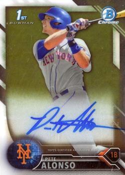 2016 Bowman Draft - Chrome Draft Pick Autographs #CDA-PA Pete Alonso Front