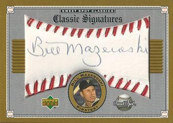 2002 Upper Deck Sweet Spot Classics - Signatures #S-BM Bill Mazeroski Front