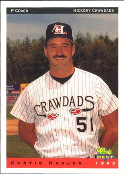 1993 Classic Best Hickory Crawdads #28 Curtis Hasler Front