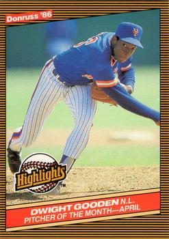 1986 Donruss Highlights #8 Dwight Gooden Front