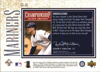 2002 Upper Deck - Championship Caliber Swatches #CC-JO John Olerud  Back