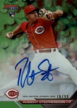 2016 Bowman's Best - Best of 2016 Autographs Green Refractor #B16-RS Robert Stephenson Front