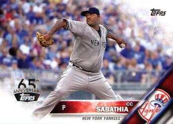 2016 Topps - 65th Anniversary #142 CC Sabathia Front