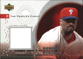 2002 Upper Deck - The People's Choice #PJ-RP Robert Person Front