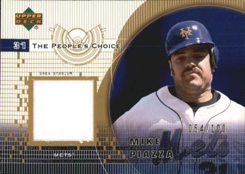 2002 Upper Deck - The People's Choice Gold #PJ-MP Mike Piazza  Front