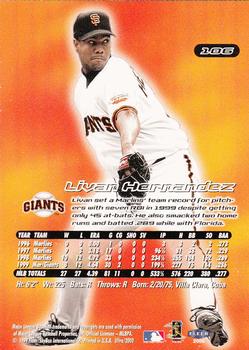 2000 Ultra #106 Livan Hernandez Back