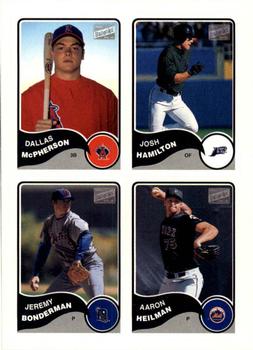 2003 Bazooka - 4-on-1 Stickers #51 Dallas McPherson / Josh Hamilton / Jeremy Bonderman / Aaron Heilman Front