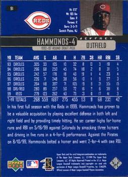 2000 Upper Deck #91 Jeffrey Hammonds Back