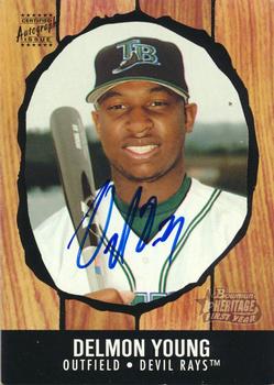 2003 Bowman Heritage - Autographs #253 Delmon Young Front