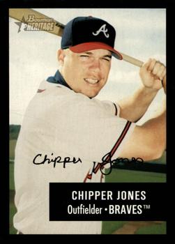 2003 Bowman Heritage - Facsimile Signature #113 Chipper Jones Front