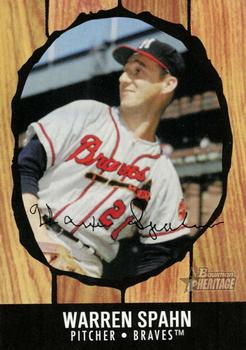 2003 Bowman Heritage - Facsimile Signature #174 Warren Spahn Front