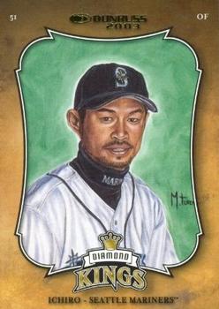 2003 Donruss - Diamond Kings Gold #DK-6 Ichiro Front