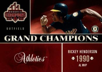 2003 Donruss Champions - Grand Champions #GC-24 Rickey Henderson Front