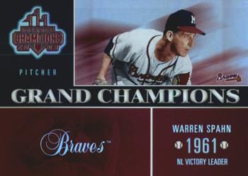 2003 Donruss Champions - Grand Champions Holofoil #GC-14 Warren Spahn Front