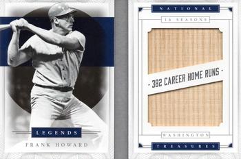 2016 Panini National Treasures - Legends Booklet Materials Stats Bat #LBM-FH Frank Howard Front