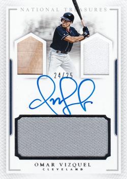 2016 Panini National Treasures - Player’s Collection Signatures #PCS-OV Omar Vizquel Front