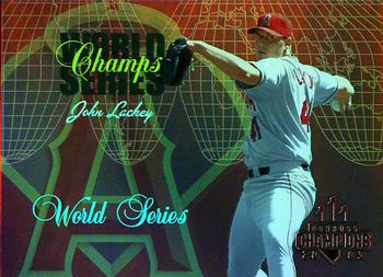 2003 Donruss Champions - World Series Champs Holofoil #WSC-8 John Lackey Front