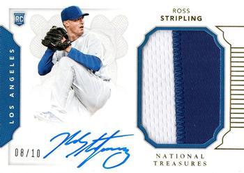 2016 Panini National Treasures - Rookie Materials Signatures Gold #196 Ross Stripling Front