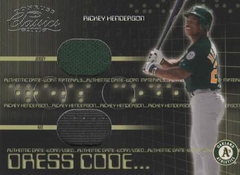 2003 Donruss Classics - Dress Code #DC-62 Rickey Henderson Front