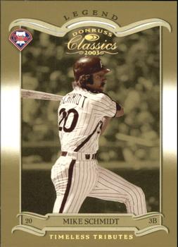 2003 Donruss Classics - Timeless Tributes #121 Mike Schmidt Front