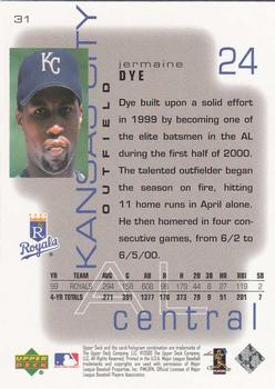 2000 Upper Deck Pros & Prospects #31 Jermaine Dye Back