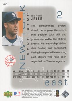 2000 Upper Deck Pros & Prospects #41 Derek Jeter Back