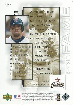 2000 Upper Deck Pros & Prospects #132 Jeff Bagwell Back