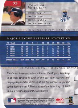 2003 Donruss Elite - Aspirations #32 Joe Randa Back